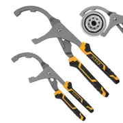 2Pcs Oil Filter Wrench Set 9" & 12" Oil Filter Removal Tools Pliers Motorcycles