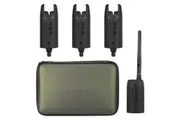 Lixada Wireless Digital Fishing Alarm Set Fishing Bite Sound Alert Kit Changeable Color LED Alarm Indicator with Portable Case