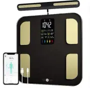 Scale for Body Weight, Runstar 8 Electrodes High Accurate Rechargeable Compositi