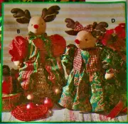 Simplicity HOLIDAY Pattern 7893 REINDEER 22" & CLOTHES Christmas ~ UNCUT