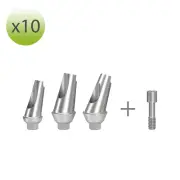x 50 Angled Abutment 15°, 25° Ø 4.5, 5.5 GH 1-5mm Standard platform 2.42 mm