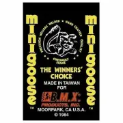 Mongoose - 1984 Minigoose "Red Taiwan" Decal set - Old school bmx