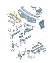 Genuine AUDI VW Q8 Touareg Engine Section Center Adapter Support 4M0806391E (for: Audi)