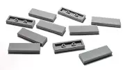 Lego - Lot of 10 - Grey / Gray, Tile 1 x 3