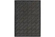 Rug Culture Extra Large Black & Natural Geometric Textured Rug