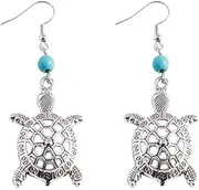[RTY] Bohemia Tortoise Turtle Earrings Vintage Turtle Animal Earrings for Womwen Girls Punk Sea Turtle Dangle Drop Earrings Hawaiian Beach Earrings Jewelry