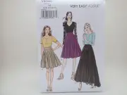 Vogue 8980 V8980, Very Easy Vogue Pattern, 3 Formal Style Skirt Sz 6-14 or 14-22