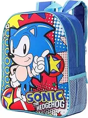 [CERDÁ LIFE'S LITTLE MOMENTS] Sonic the Hedgehog Kids Childrens Backpack School Rucksack Travel Bag Boys Girls with side mesh pocket Boys Girls Multicolour, Multicolour, m