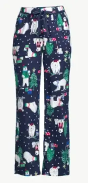 Joyspun Women’s Flannel Polar Bear Lounge Pants NWT