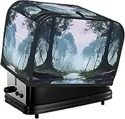 Swamp Landscape Toaster Cover 2 Slice Bread Machine Covers Waterproof Universal Size Kitchen Small Appliance Cover with Hang Loop, Dust and Fingerprint Protection
