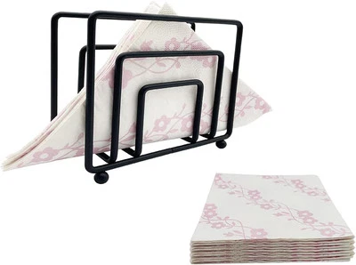 Cute Chrome Napkin Holder for Table, Paper Napkin Holder for Kitchen, Stainless