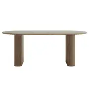Marciana 8 Seater Fluted Oval Dining Table