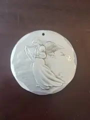WENDELL AUGUST FORGE CHRISTMAS ORNAMENT, ANGEL, 1990, NOS, GROVE CITY PA
