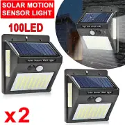 BEST Patio Solar Wall LED Lights PIR Motion Sensor Garden Yard Path Security AUS