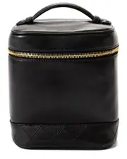 Chanel Black Quilted Leather Vanity Cosmetic Case (Authentic Pre-Loved)