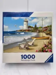 Ravensburger Beach Lighthouse Sunlit Shores 1000 piece jigsaw puzzle #803071