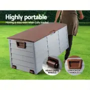Gardeon 290L Lockable Outdoor Storage Box - Weather-Resistant Plastic Organizer