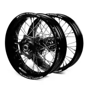 Talon/SM Pro Platinum Honda XR400R 96-06 Black Non Cushed Motard Wheel Set