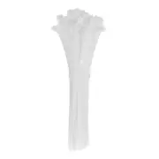 10 Inch Releasable Cable Ties Adjustable Zip Ties White 100Pcs