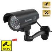 Fake Bullet Camera Security CCTV Camera Waterproof Emulational IR LED Flash