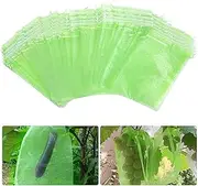 Taicols Penetrating Light Mesh Bags , 50 Pcs Fruit Trees Protection Bag, Garden Netting Bags Fruit Protect Bags Fruit Cover Mesh Bag with Drawstring Garden Plant Fruit Netting Barrier Bags (25*35 cm)
