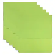 15PK Marbig Slimpick Foolscap Document Wallet Holder File Stationery Storage Grn