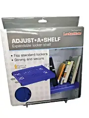 LockerMate Adjust-A-Shelf Expandable Locker Shelf Rectangular Blue School NIB