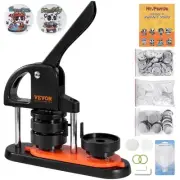 VEVOR Button Maker Machine, 2.28 inch/58mm Pin Maker with 100pcs Button Parts, E