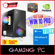 Ryzen 5 5600G AMD 16Gb Ram 512GB SSD Gaming Office Home Desktop PC New