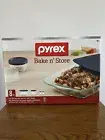 Pyrex Bake n' Store 8 Piece Oven Safe Glass Set with Lids 1093839 New in the Box