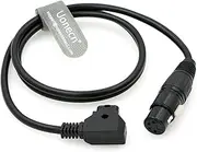 Uonecn Practilite 602 DSLR Camcorder Power Cable XLR 4 pin Female to D-tap Male for Sony F55 SXS Camera