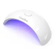 Portable UV LED Nail Lamp for Semi Cured Gel Nail Strips, Art04 6W Mini UV Light