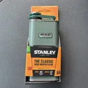 NEW Stanley 8 Ounce 18/8 Stainless Steel Flask The Classic Wide Mouth Green