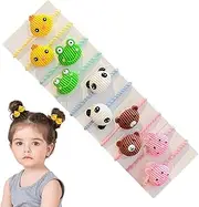 Kids Hair Bands for Girls | Trendy Soft Elastics Hair Bands Girls Hair Rope | Small Compact Girls Hair Accessories Colored Hair Rubber Bands for Kids