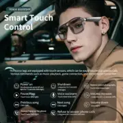 Smart Glasses Bluetooth Headphone Audio Sunglasses Touch Control For Women Men