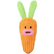 Carrot+Bunny Dog Toy Plush Squeak Dog Toy for Medium, Small and Large