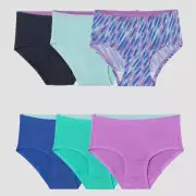 Girls Micro-Mesh Briefs Size 12 Fruit of The Loom 6 Pack Tagless