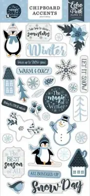 Magic of Winter 6x13 Chipboard Accents