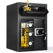 Beuloke 2.5Cub Fireproof Depository Safe Box Electronic Code Lock Safe Drop Slot
