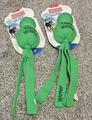 (2) KONG Wubba Wet Medley Dog Toy Size XLarge XL Tug Fetch NEW Neon Green