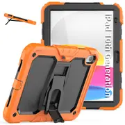 MCC Kids iPad 10.9" 10th Gen 2022 Shockproof Case Cover Stand Apple iPad10 [Orange]