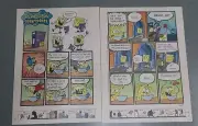 Spongebob Squarepants 2 Page Comic Strip Print Ad 16x11 2006
