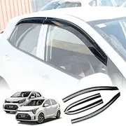 X-CAR Premium Weathershields Compatible with Kia Picanto 2017-2025 Weather Shields Wind Deflectors Window Sun Visor Car Accessories