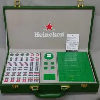 在飛比找蝦皮購物優惠-Heineken 海尼根 星銀 紀念 麻將組 節慶 過年 益