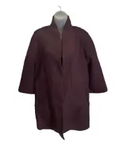 BNWT Ted Baker Aubergine Duster Coat Jacket TB 2 UK 10