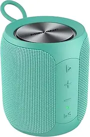 Portable Bluetooth Speaker, Wireless IP67 Waterproof Outdoor Speaker with Subwoofer, 16W Louder Volume, Longer Playtime, Bluetooth 5.0, Dual Pairing, Portable Speaker for Party Beach Camping, GREEN