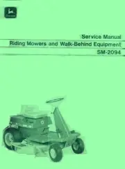 J Deere 55 56 57 Mower 19 21 324 524 526 726 732 31S Tiller Snow Service Manual