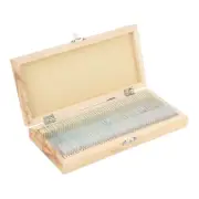 50pcs/SET Biology Glass Prepared Microscope Slides Lab Specimens With Wood Box