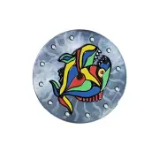 28.5mm Cartoon Fish Pattern Watch Dial For ETA 2836 2824 NH35/36 8215 Movement A