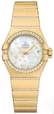 Omega Constellation Diamond Mother Of Pearl Womens Watch 123.55.27.20.05.002